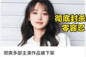 Zheng Shuang Evaded Tax And Was Fined 299 Million Yuan!